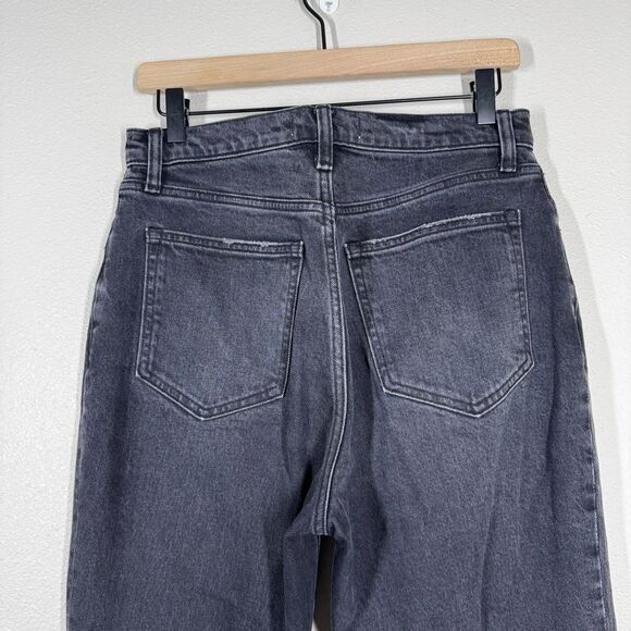 Abercrombie & Fitch Kick Flare Ultra High Rise Jeans Black Denim Size 29 8 Long - Picture 6 of 7